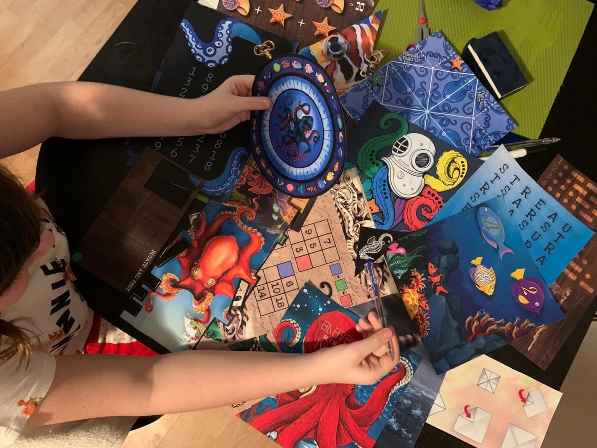 Kraken's Escape Printable Escape Room - MysteryLocks Home Escape Rooms
