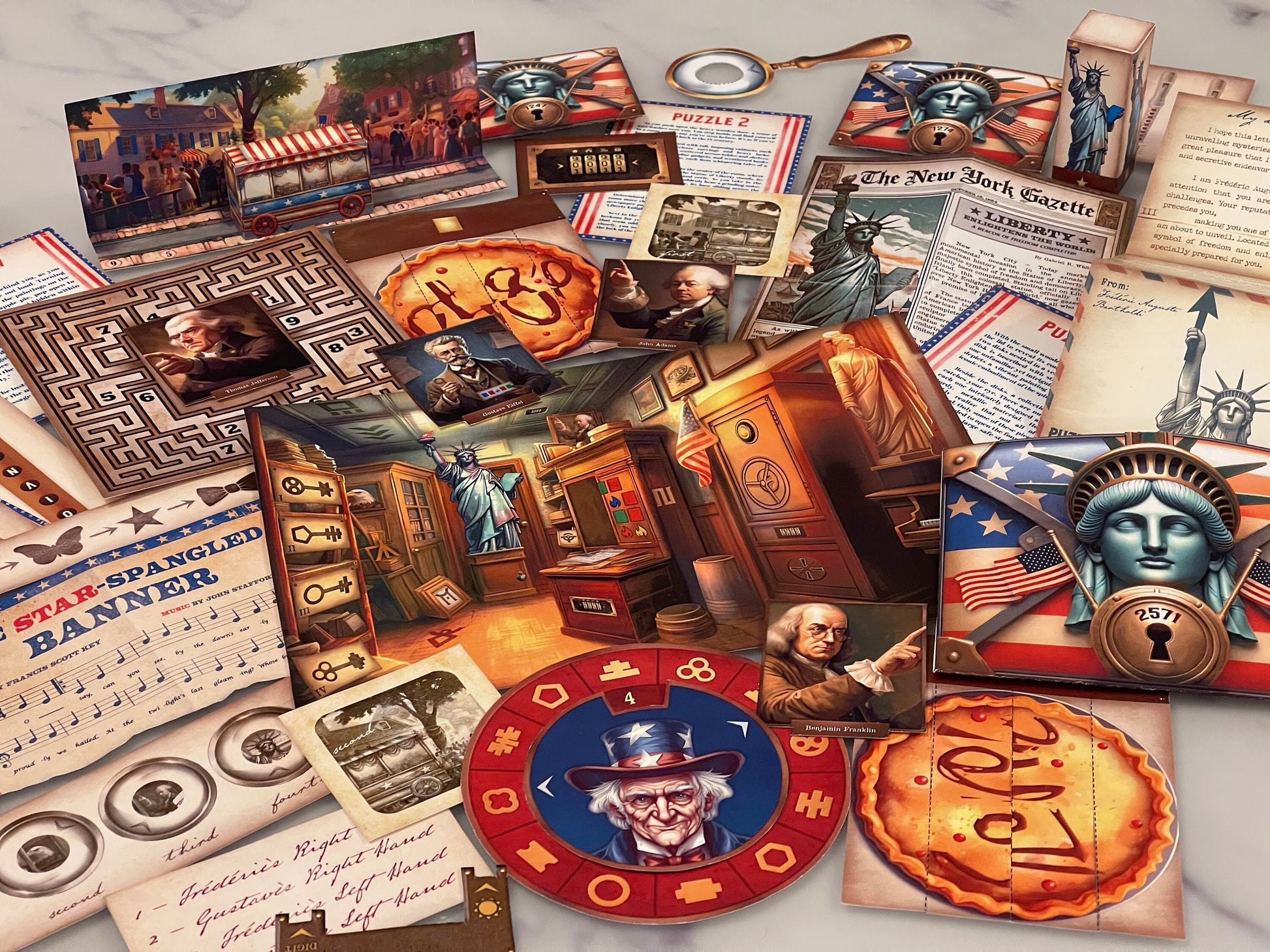 Experience a fun and educational DIY Independence Day Escape Room for families. This engaging game teaches players about the history of July 4th. Ideal for an Independence Day party, this printable escape room offers a unique way to celebrate.