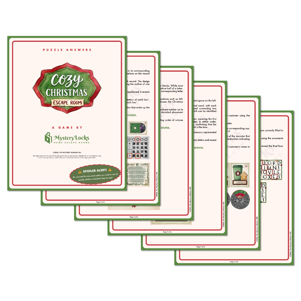 Cozy Christmas Printable Escape Room