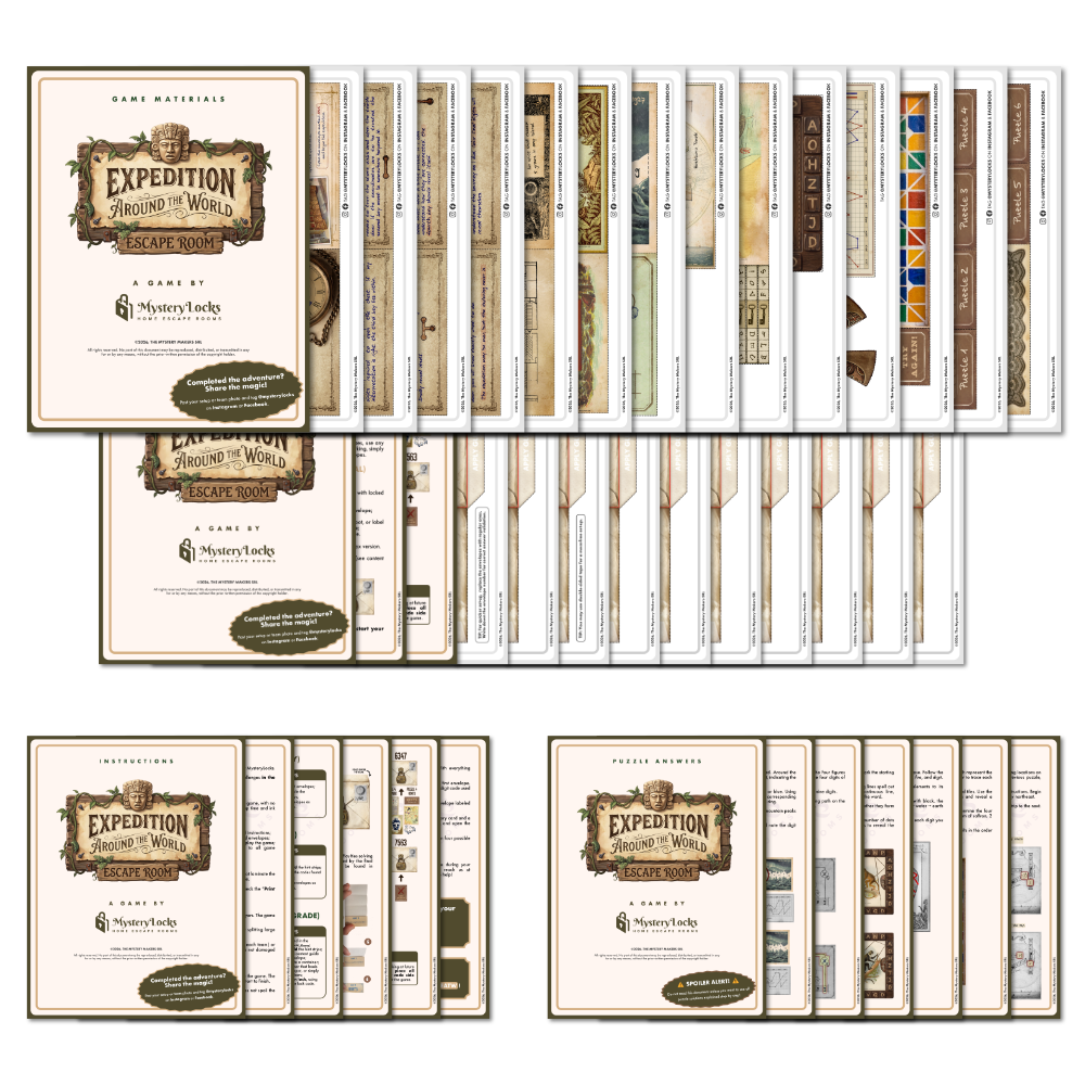 Expedition Around the World Printable Escape Room
