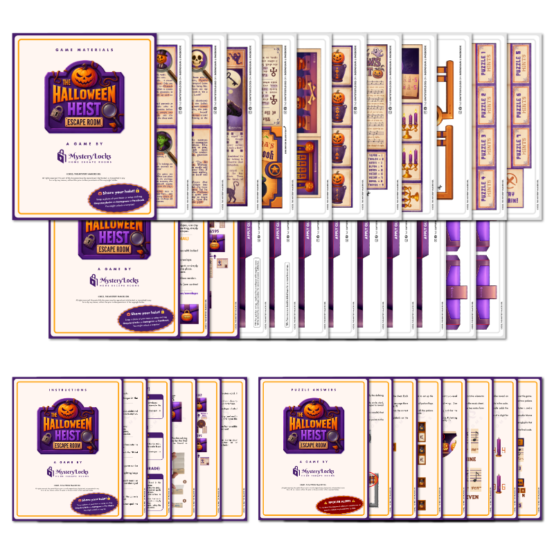 The Halloween Heist - Halloween Printable Escape Room