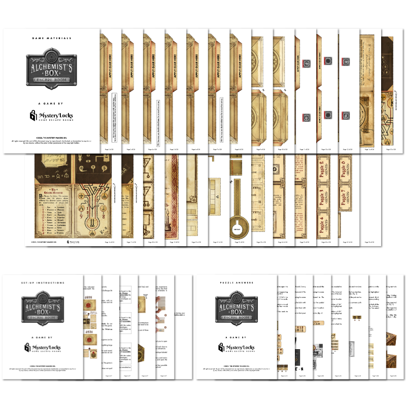 The Alchemist's Box DIY Escape Room Printable