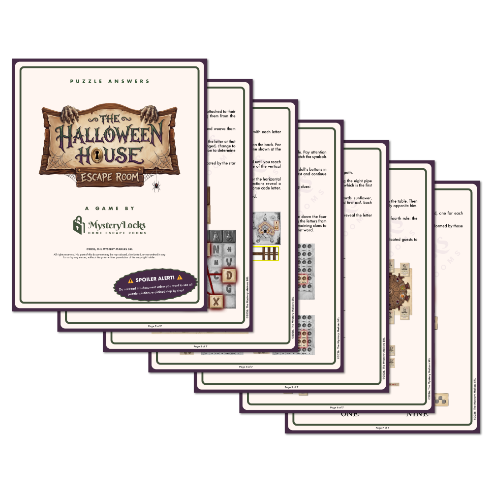 The Halloween House Printable Escape Room