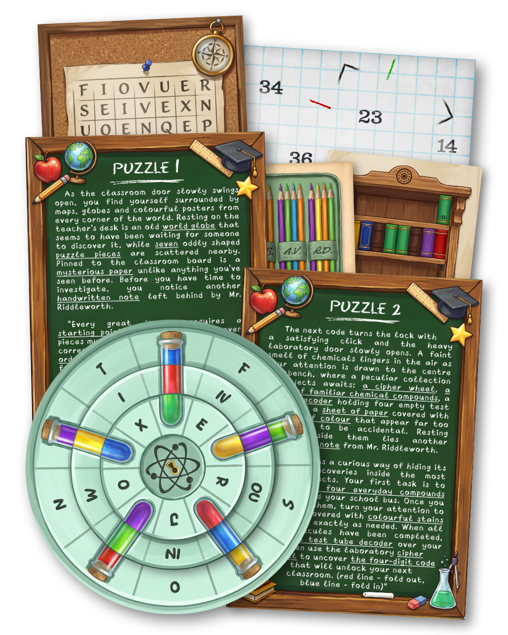 The School of Riddles - Printable Escape Room for Kids