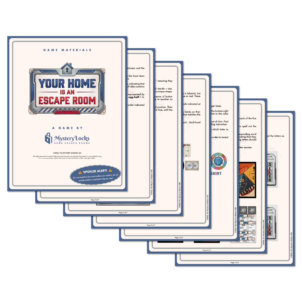 Your Home is an Escape Room Printable Escape Room
