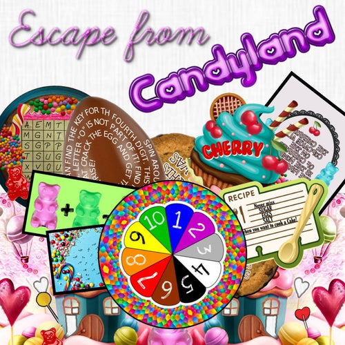Candyland - Printable Escape Room for Kids