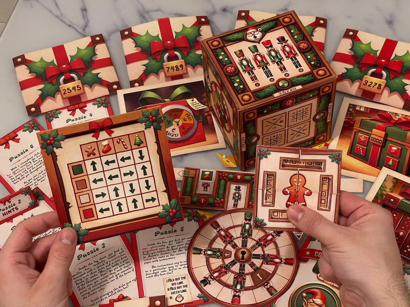Experience a festive challenge with this Christmas Escape Room! Solve clever puzzles, piece together Santa’s Magical Christmas Star, and enjoy a DIY Escape Room adventure at home with friends and family.