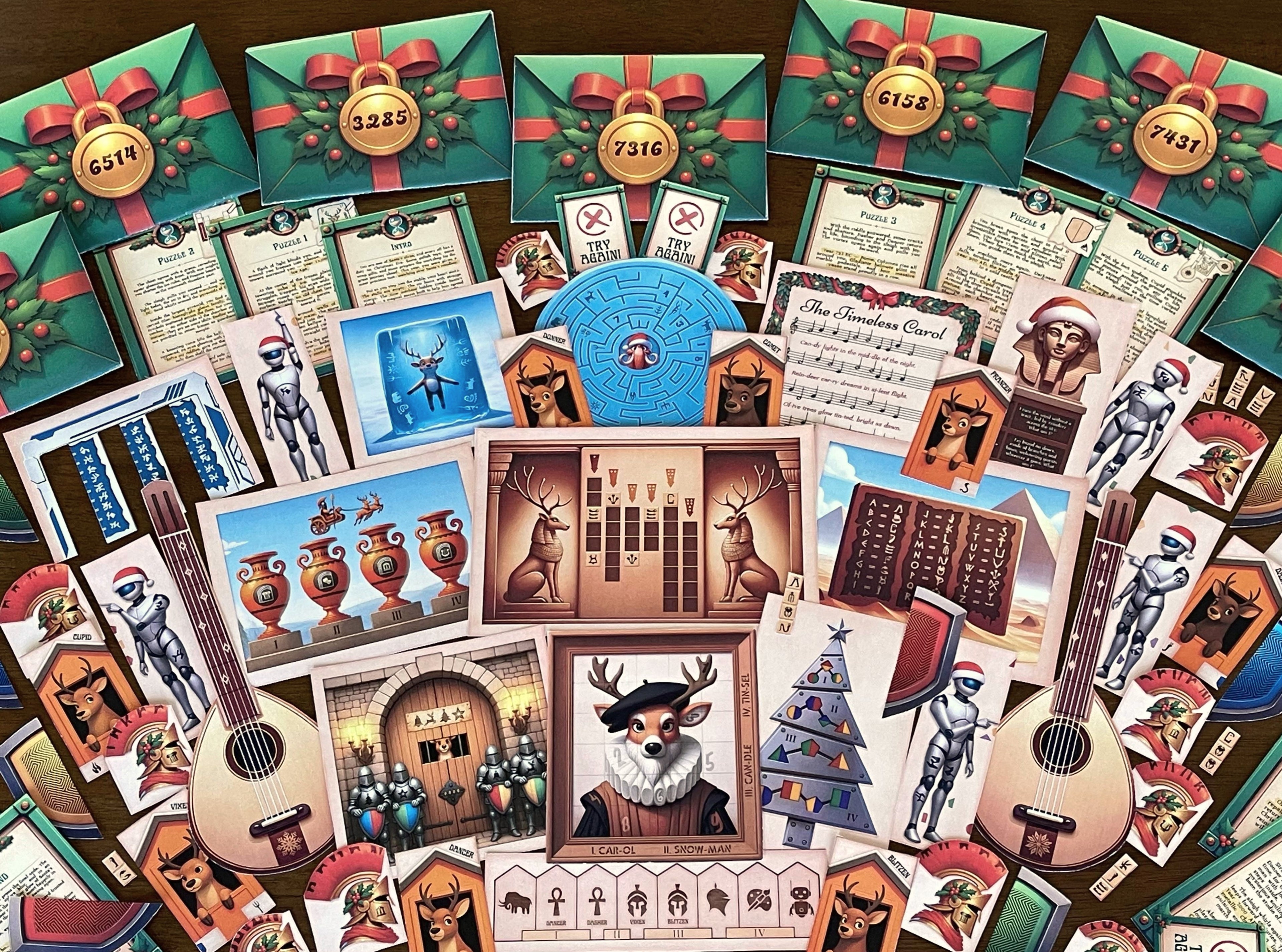 Christmas Time Travel - Printable Christmas Escape Room