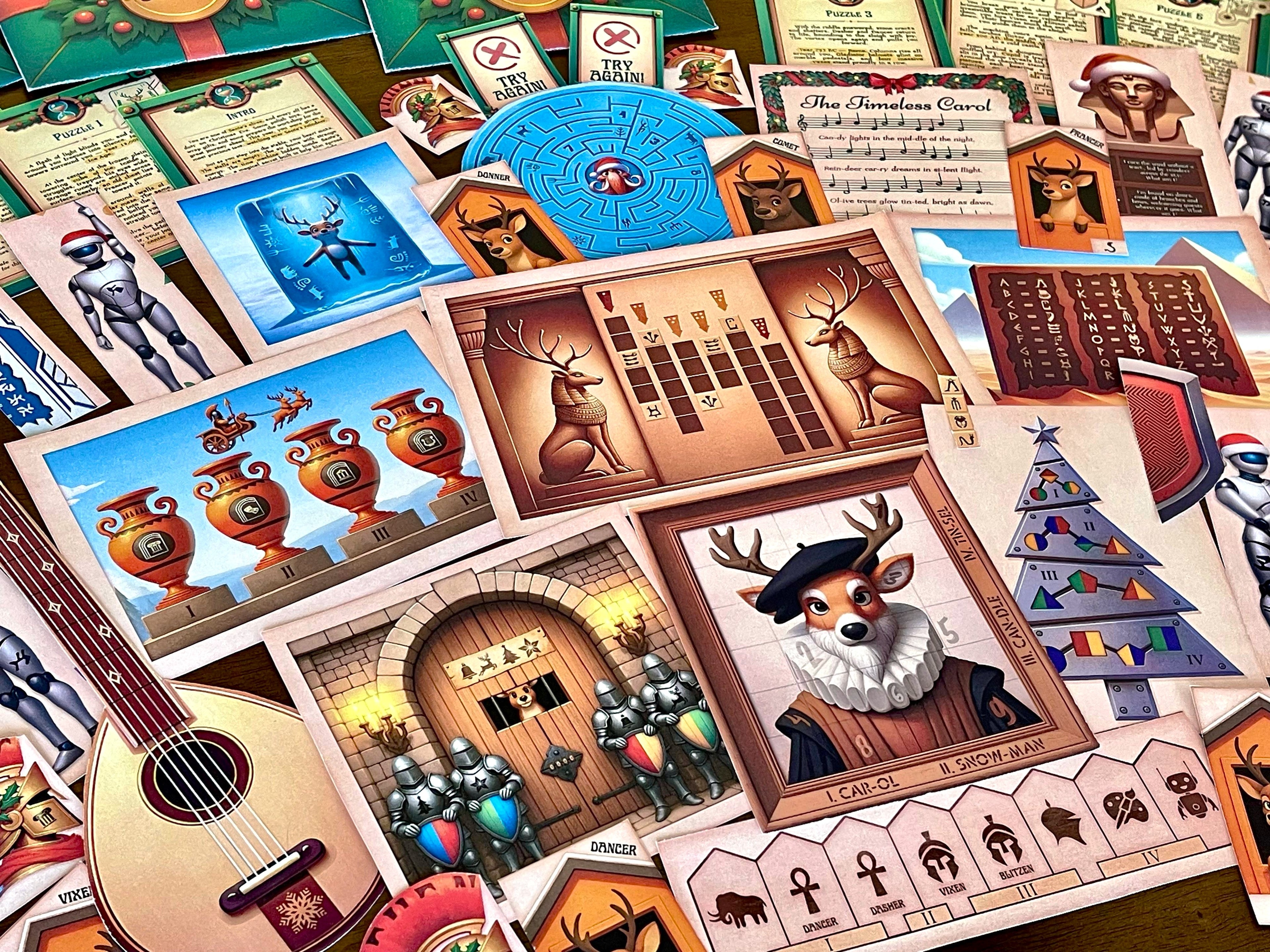 Christmas Time Travel - Printable Christmas Escape Room