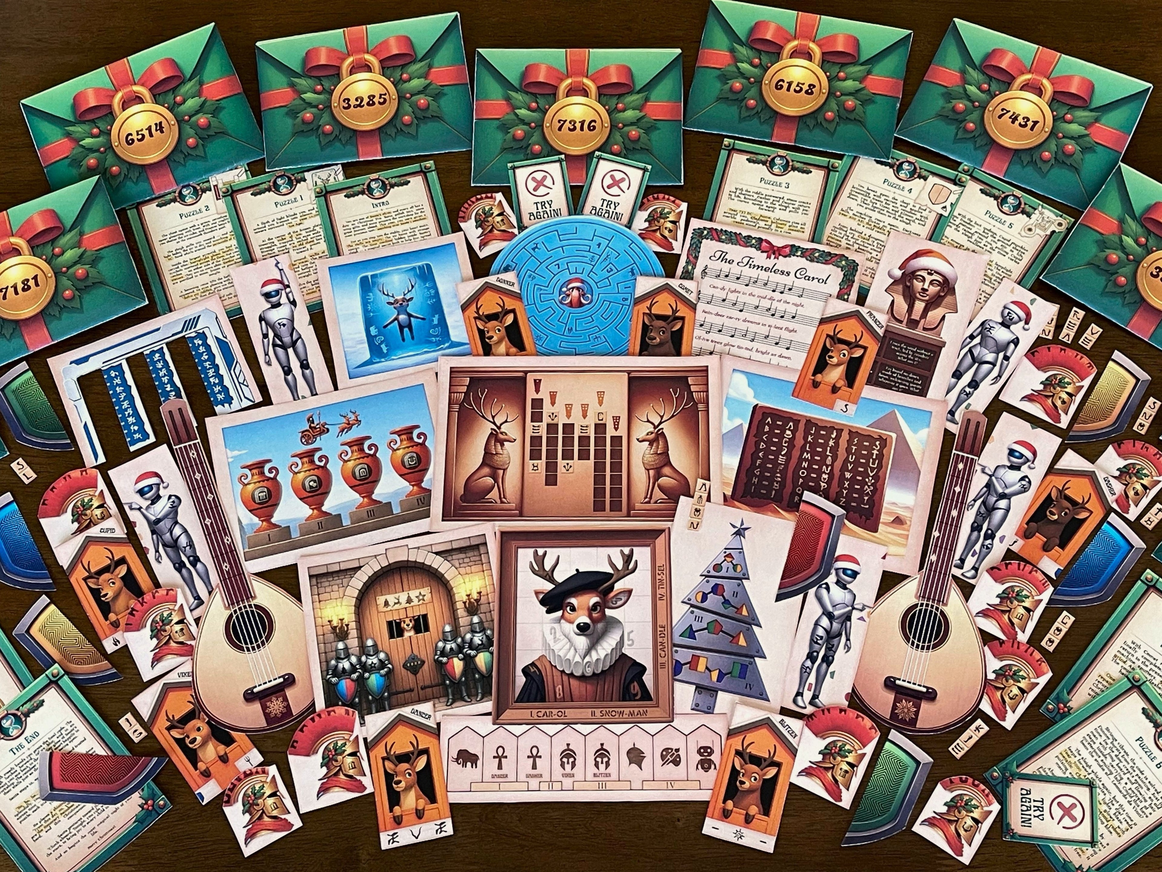 Christmas Time Travel - Printable Christmas Escape Room