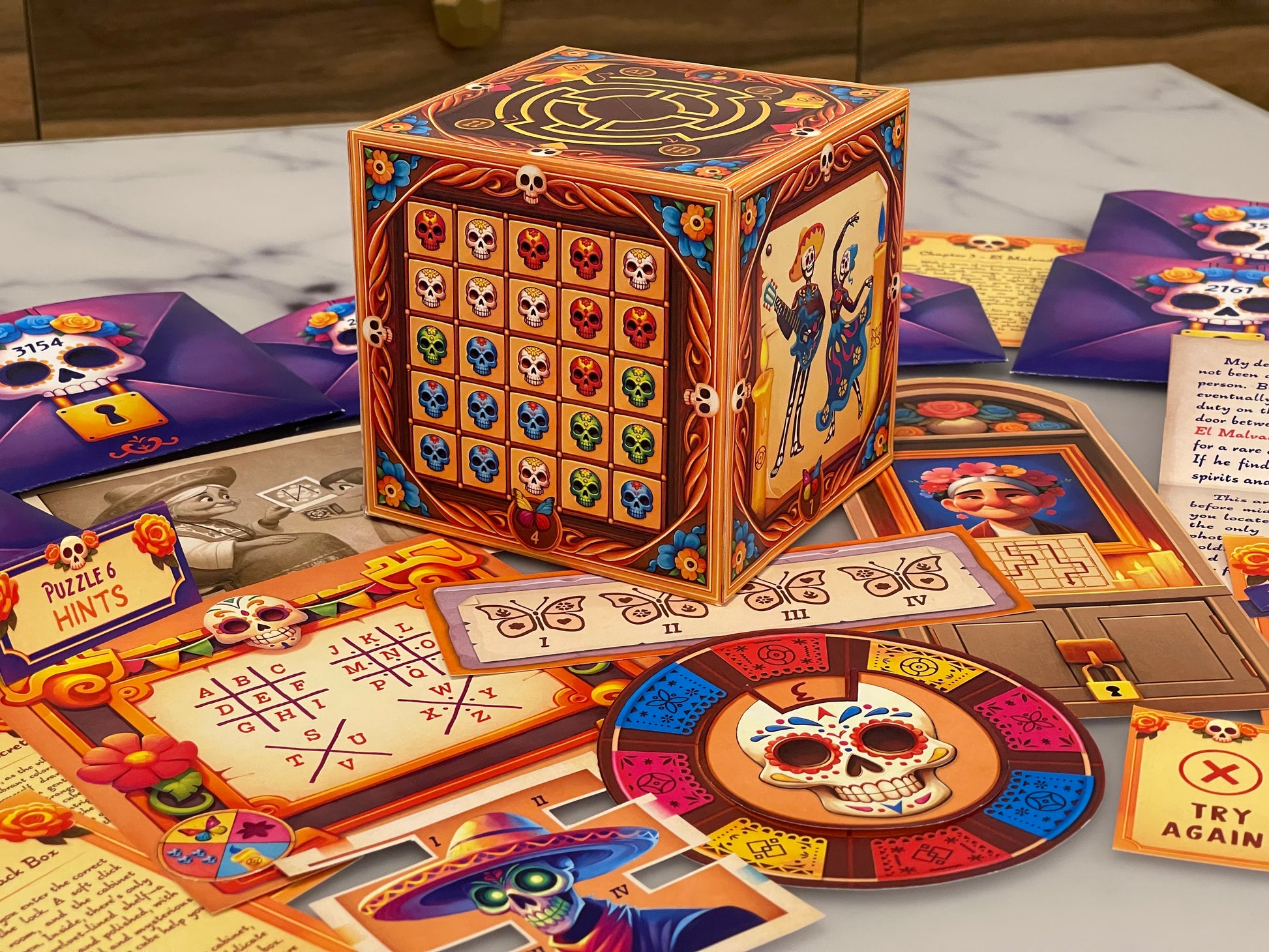 Celebrate the Day of the Dead with this DIY printable escape room! Featuring Dia de los Muertos puzzles and Halloween-themed clues, it’s the perfect way to bring family and friends together for a fun, festive challenge.