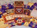 Experience a Dia de los Muertos-themed Halloween escape room with this printable kit. Packed with immersive puzzles and vibrant Day of the Dead artwork, it's a must-have for any spooky celebration.