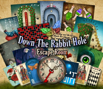 Down The Rabbit Hole Printable Escape Room - MysteryLocks Home Escape Rooms