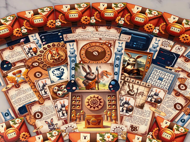 At-home Easter escape room printable pack featuring time machine adventure and spring-themed historical challenges