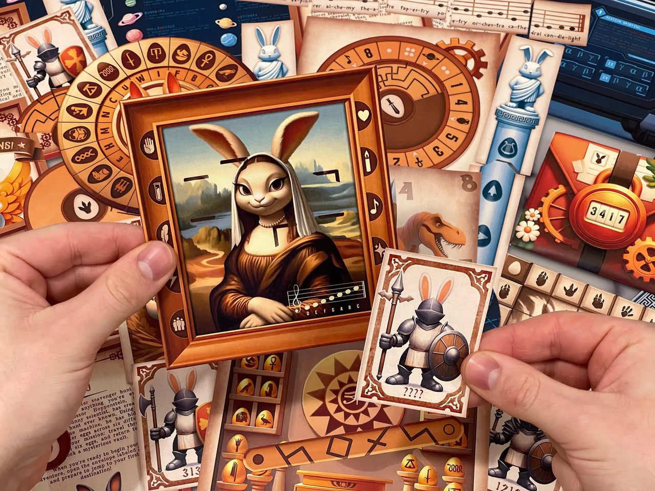 Easter-themed printable escape room with time travel adventure and holiday puzzle challenges for family game night