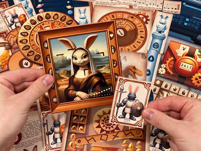 Easter-themed printable escape room with time travel adventure and holiday puzzle challenges for family game night