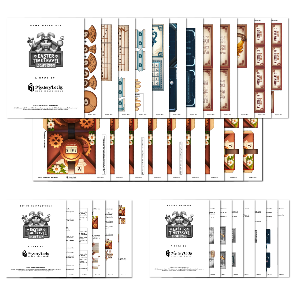 Easter Time Travel - Printable Easter Escape Room