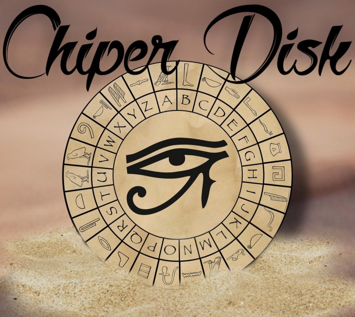 Egyptian Hieroglyphs Printable Cipher Wheel - MysteryLocks Home Escape Rooms