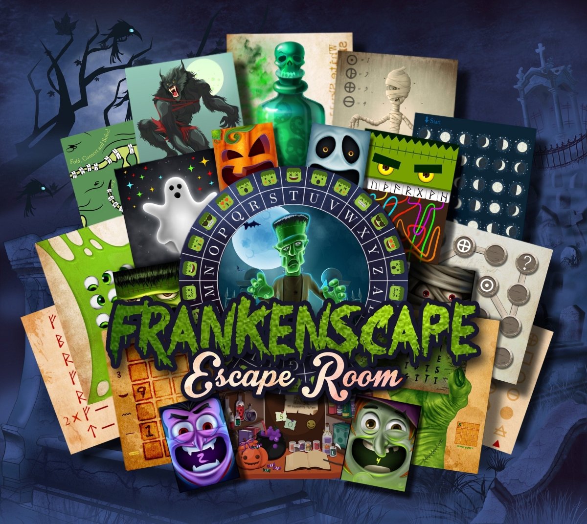 Transform your home into a Halloween escape room with this printable DIY kit! Includes eerie puzzles and chilling clues to create a hauntingly fun experience for all ages.