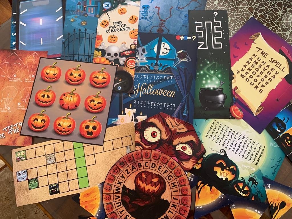 This DIY Halloween escape room kit features printable puzzles and creepy challenges to create a thrilling at-home adventure. Perfect for adding mystery to any Halloween party.