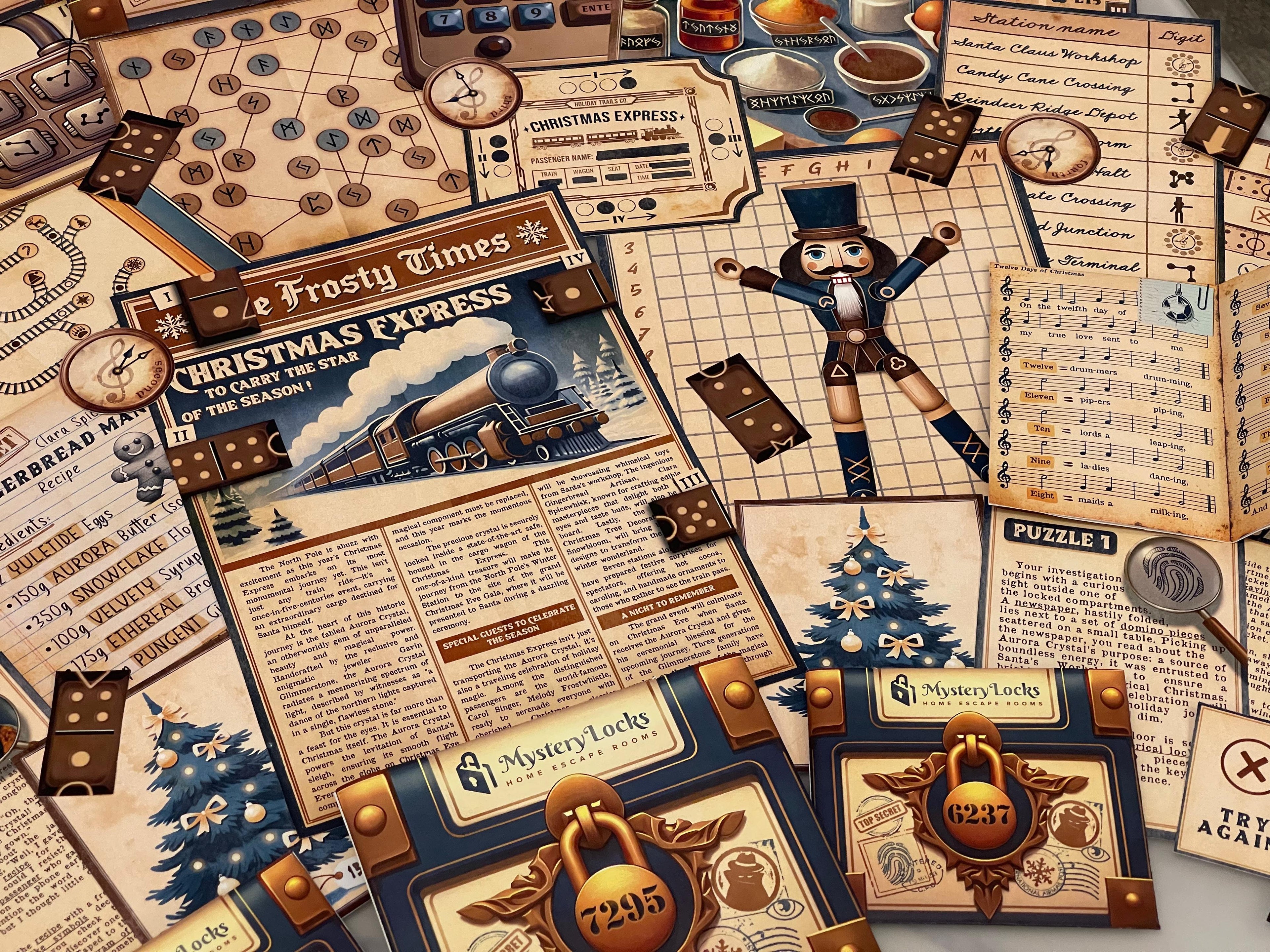 Heist on the Christmas Express - Printable Christmas Escape Room