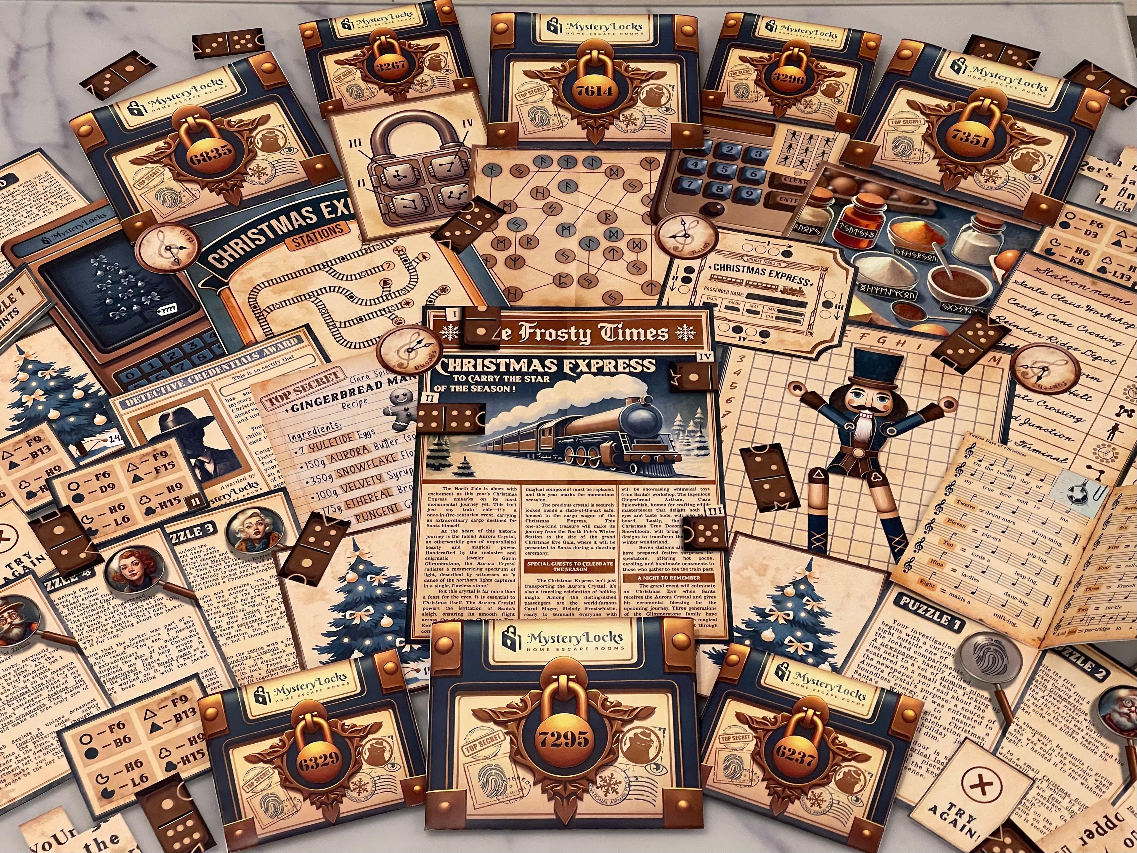 Heist on the Christmas Express - Printable Christmas Escape Room