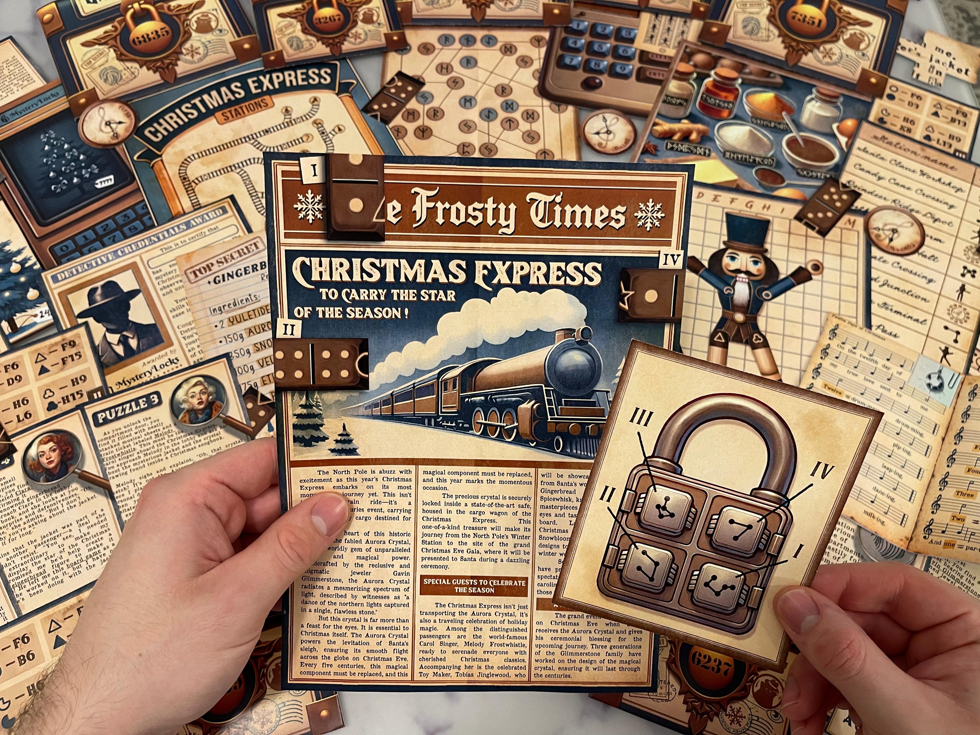 Heist on the Christmas Express - Printable Christmas Escape Room