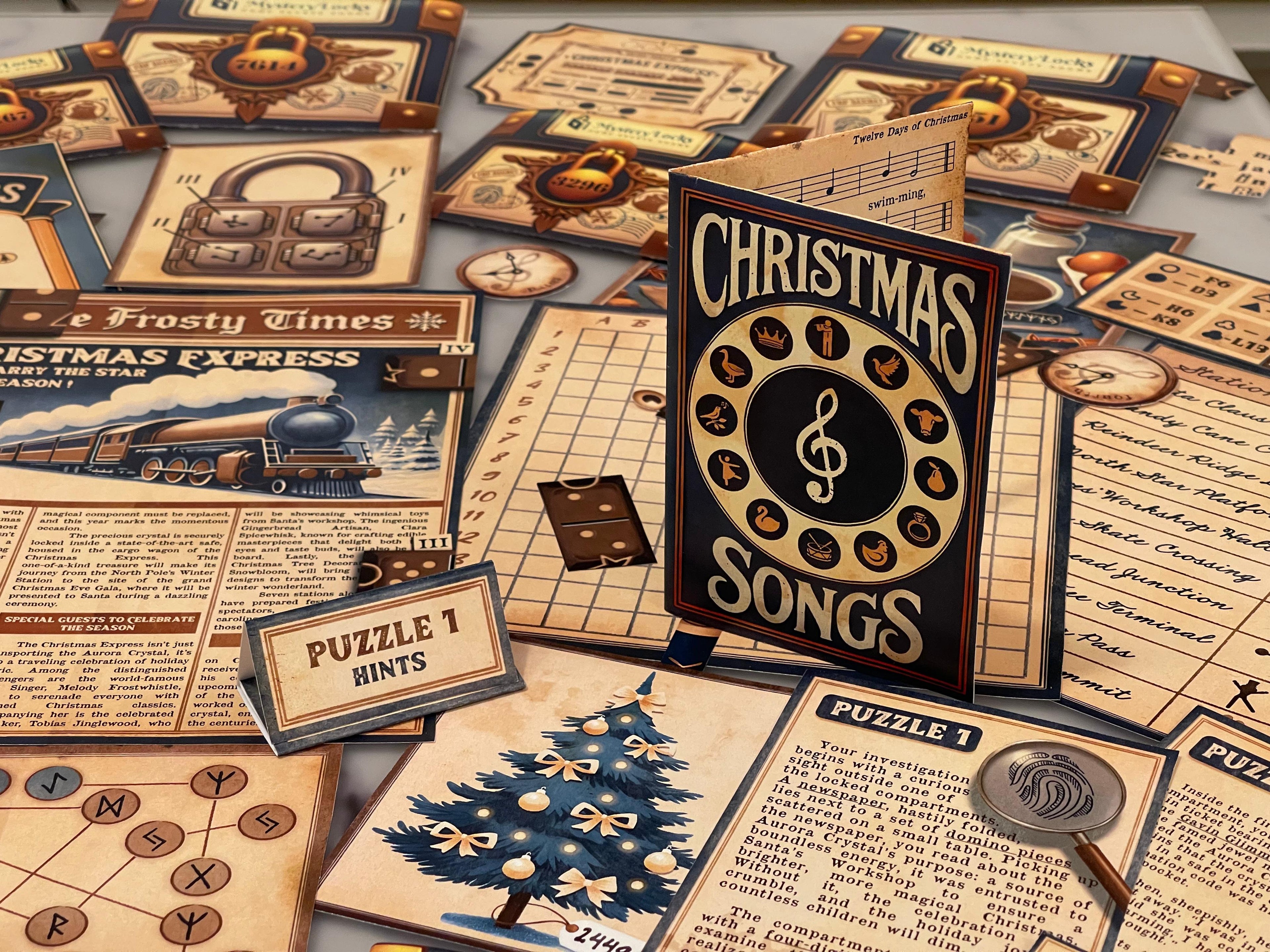 Heist on the Christmas Express - Printable Christmas Escape Room