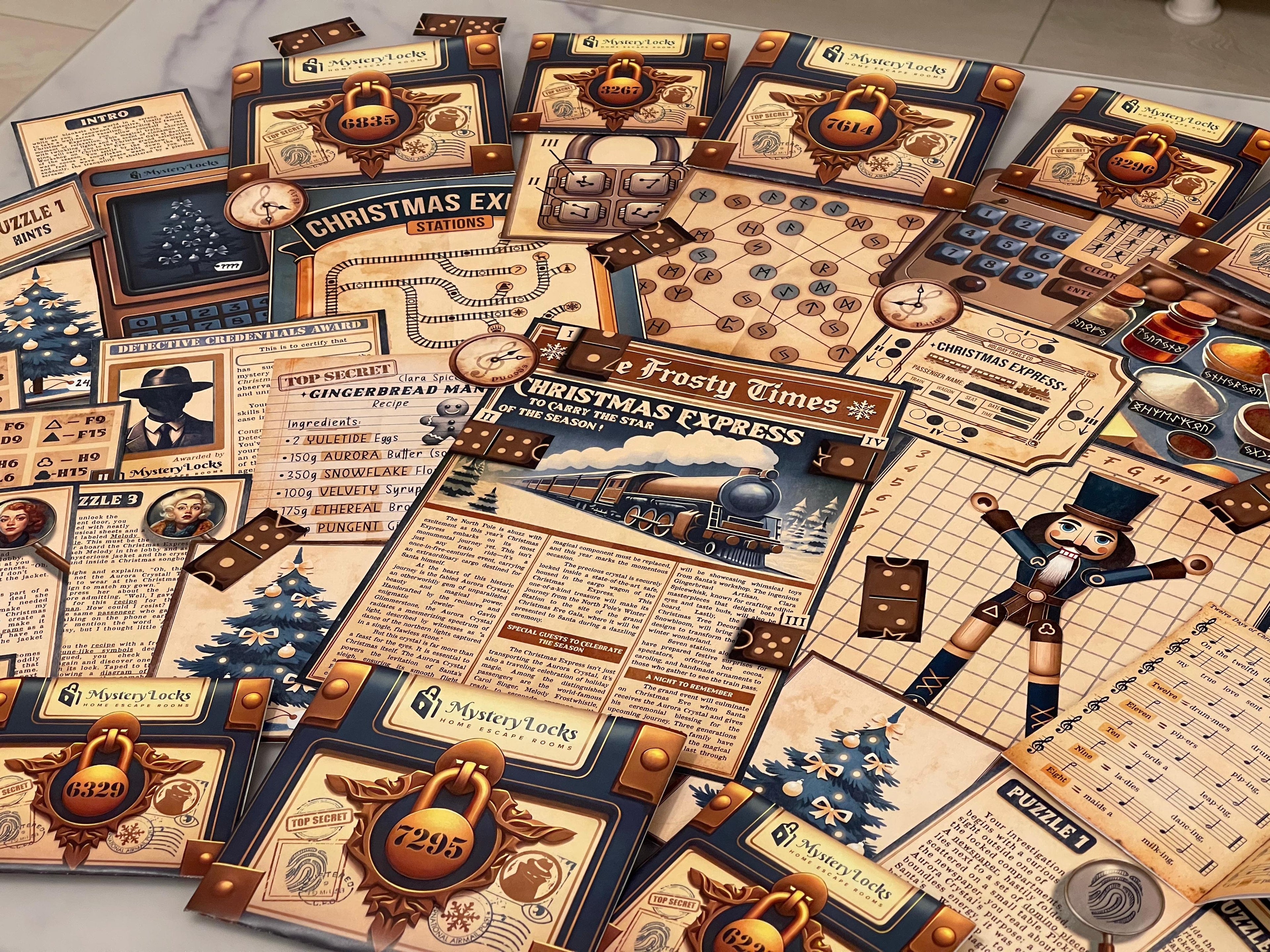 Heist on the Christmas Express - Printable Christmas Escape Room