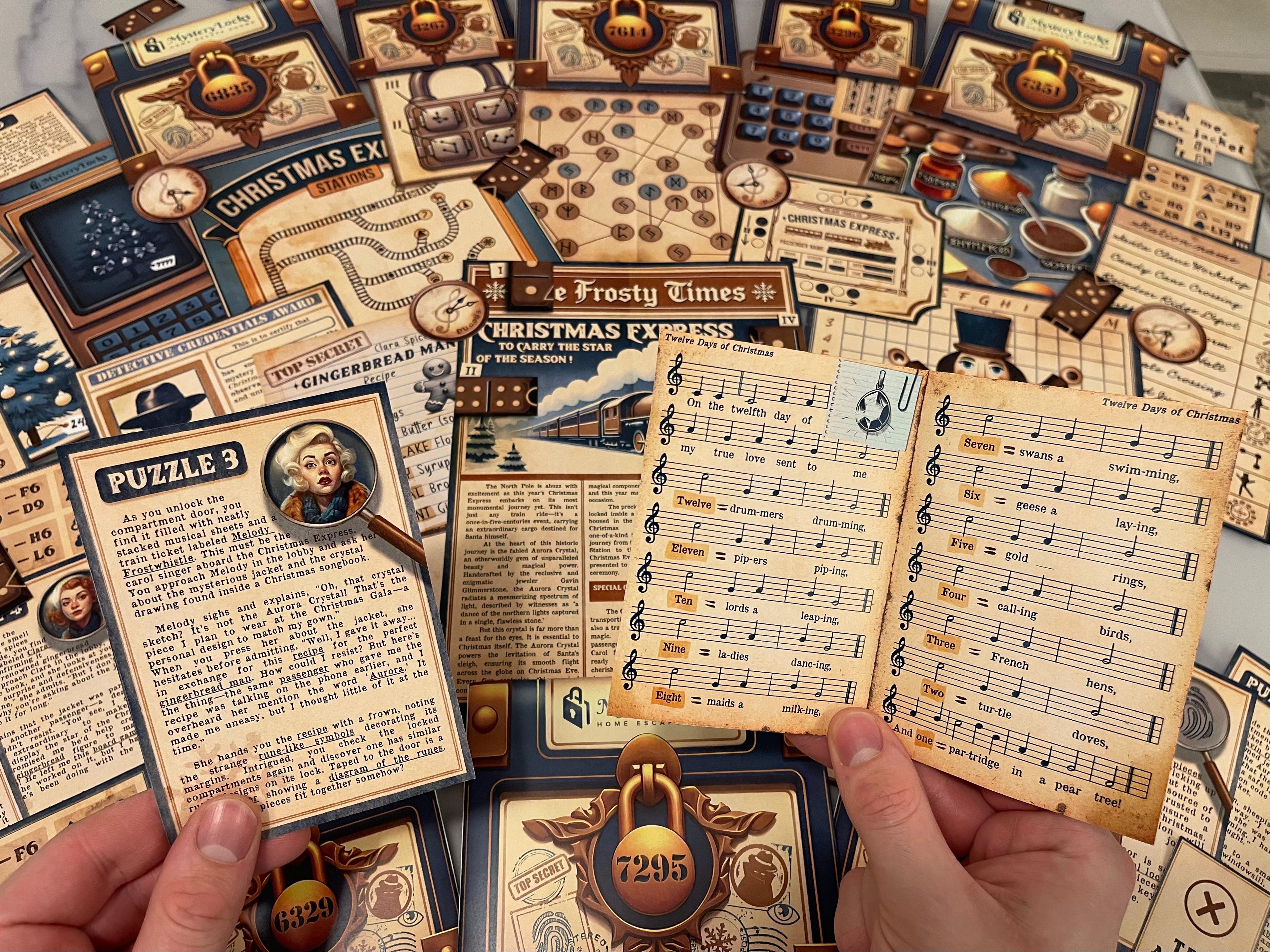 Heist on the Christmas Express - Printable Christmas Escape Room