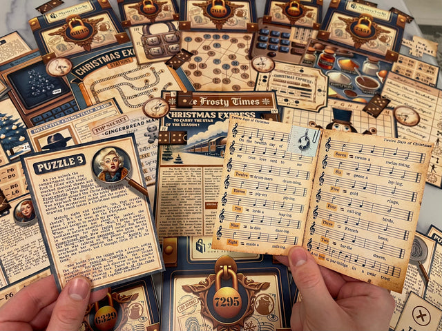 Heist on the Christmas Express DIY Christmas Escape Room Printable