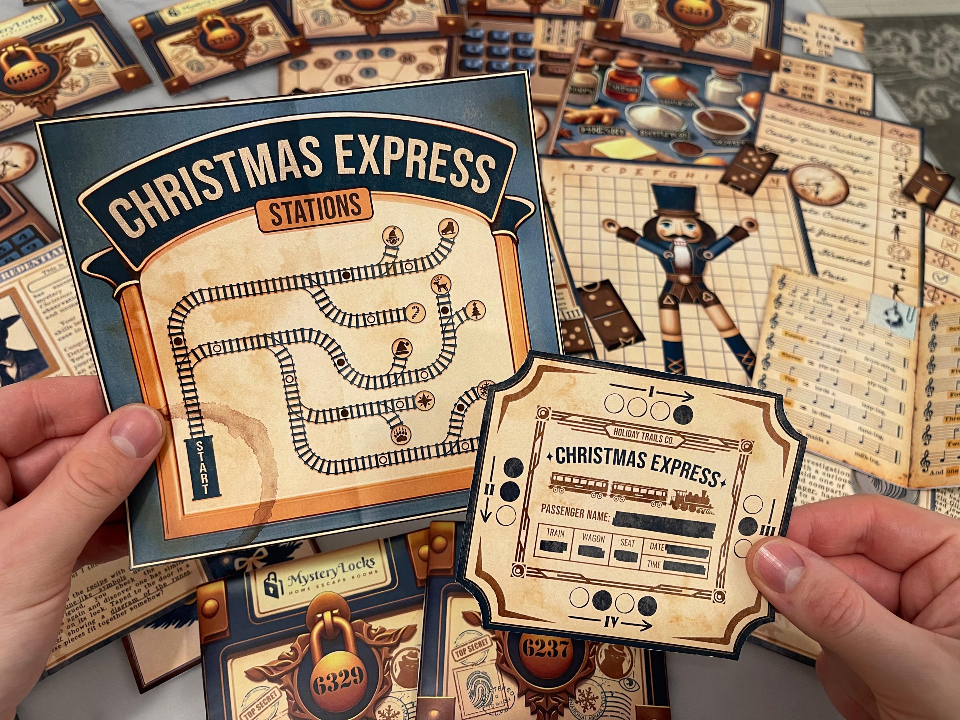 Heist on the Christmas Express - Printable Christmas Escape Room
