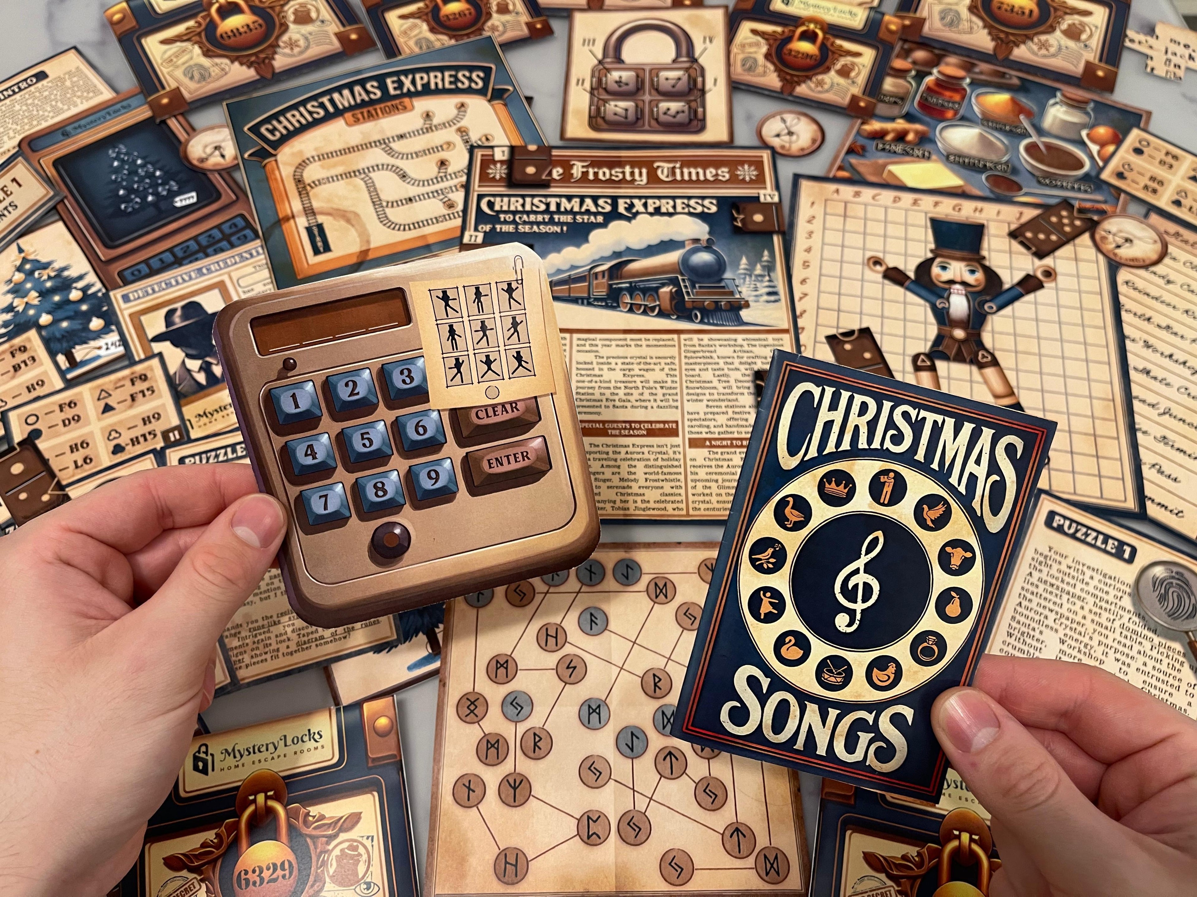 Heist on the Christmas Express - Printable Christmas Escape Room