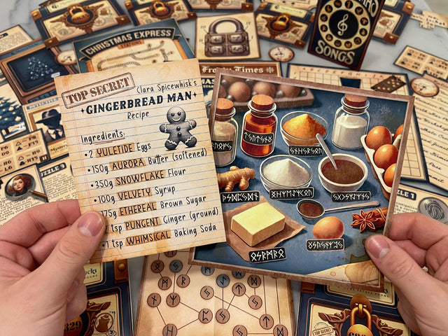 Heist on the Christmas Express DIY Christmas Escape Room Printable