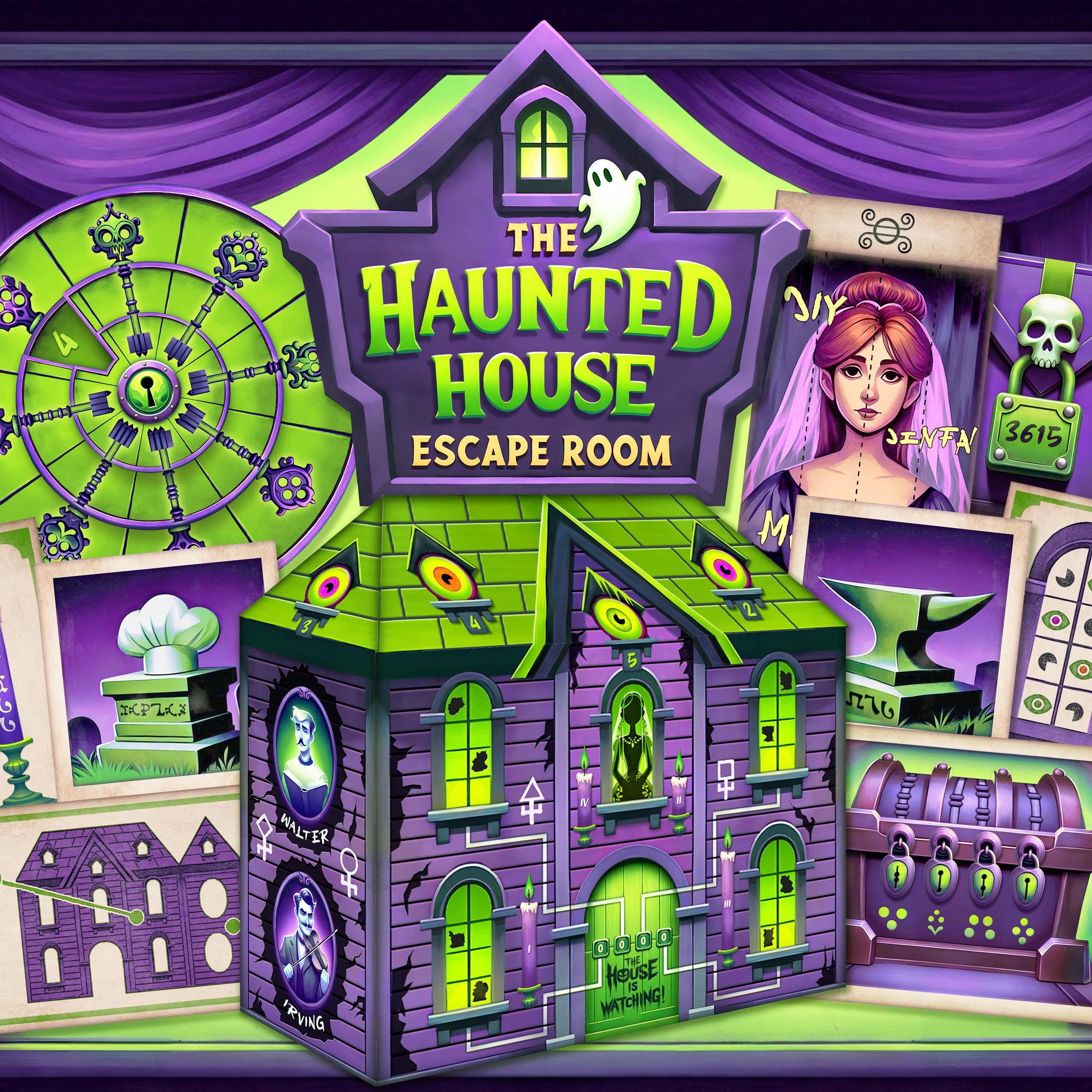 Haunted House Escape Room Printable – Turn your home into a haunted manor with this DIY escape room! Solve spooky puzzles, unlock ghostly clues, and escape the creepy house. Perfect for Halloween or mystery lovers. Easy to print and play.