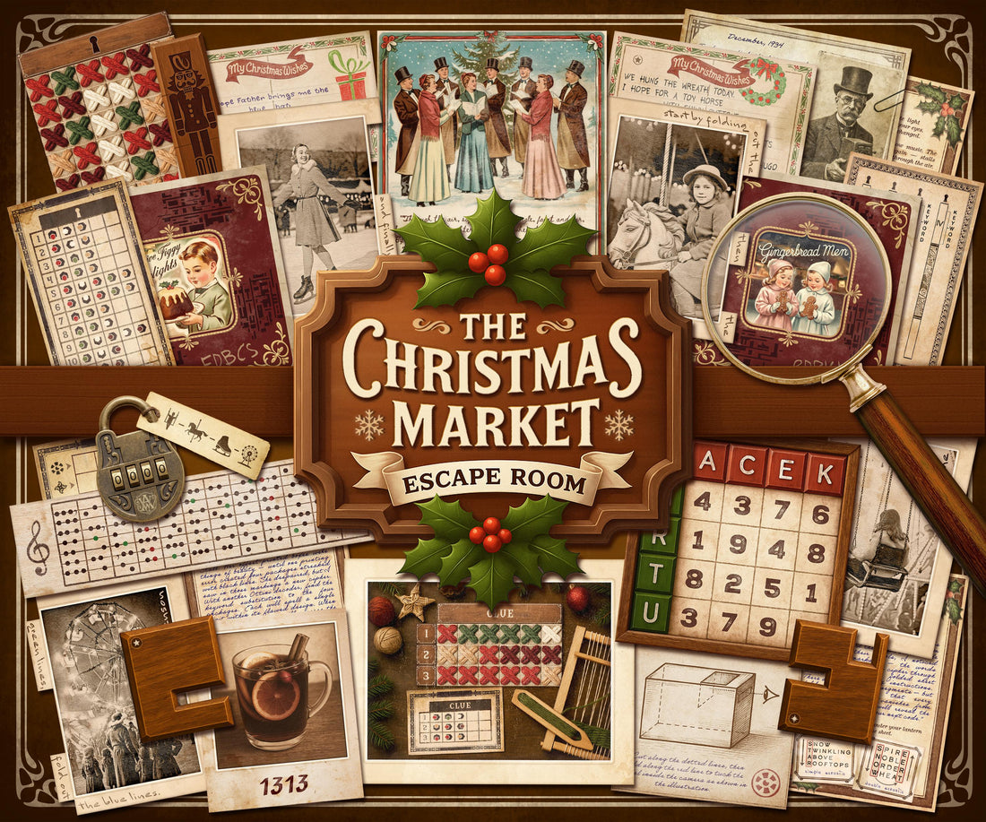 Christmas Escape Room Printable – The Christmas Market: Festive Puzzle Game for Adults & Families (PDF Download)