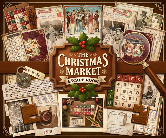 Christmas Escape Room Printable – The Christmas Market: Festive Puzzle Game for Adults & Families (PDF Download)