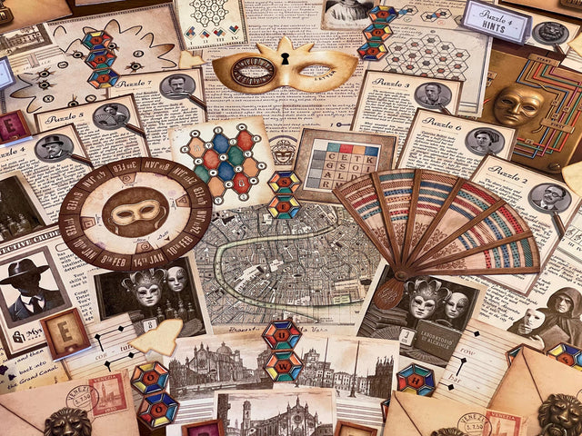 Escape Room Printable – The Venice Heist: An Immersive Puzzle Game for Teens & Adults (PDF Download)