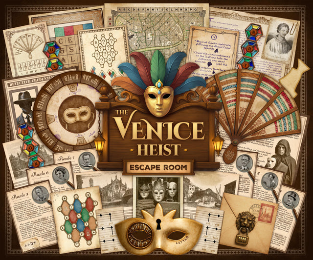 Escape Room Printable – The Venice Heist: An Immersive Puzzle Game for Teens & Adults (PDF Download)