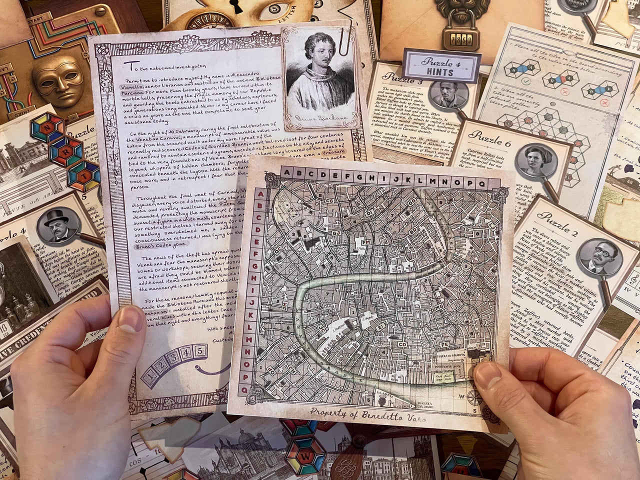 Escape Room Printable – The Venice Heist: An Immersive Puzzle Game for Teens & Adults (PDF Download)