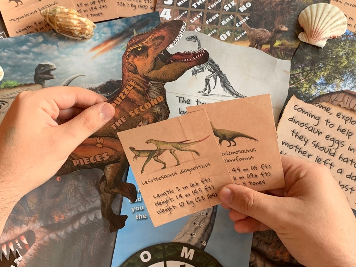 Jurassic Adventure Printable Escape Room - MysteryLocks Home Escape Rooms