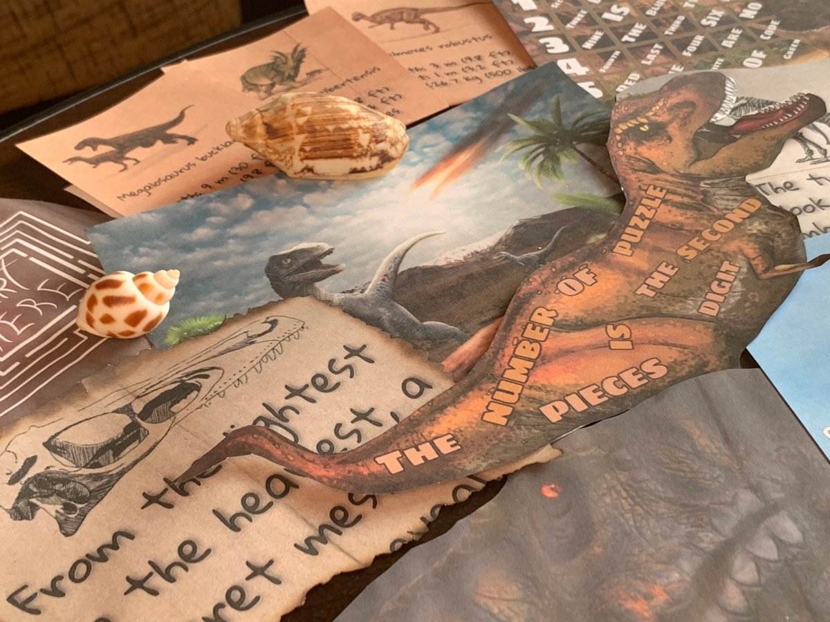 Jurassic Adventure Printable Escape Room - MysteryLocks Home Escape Rooms