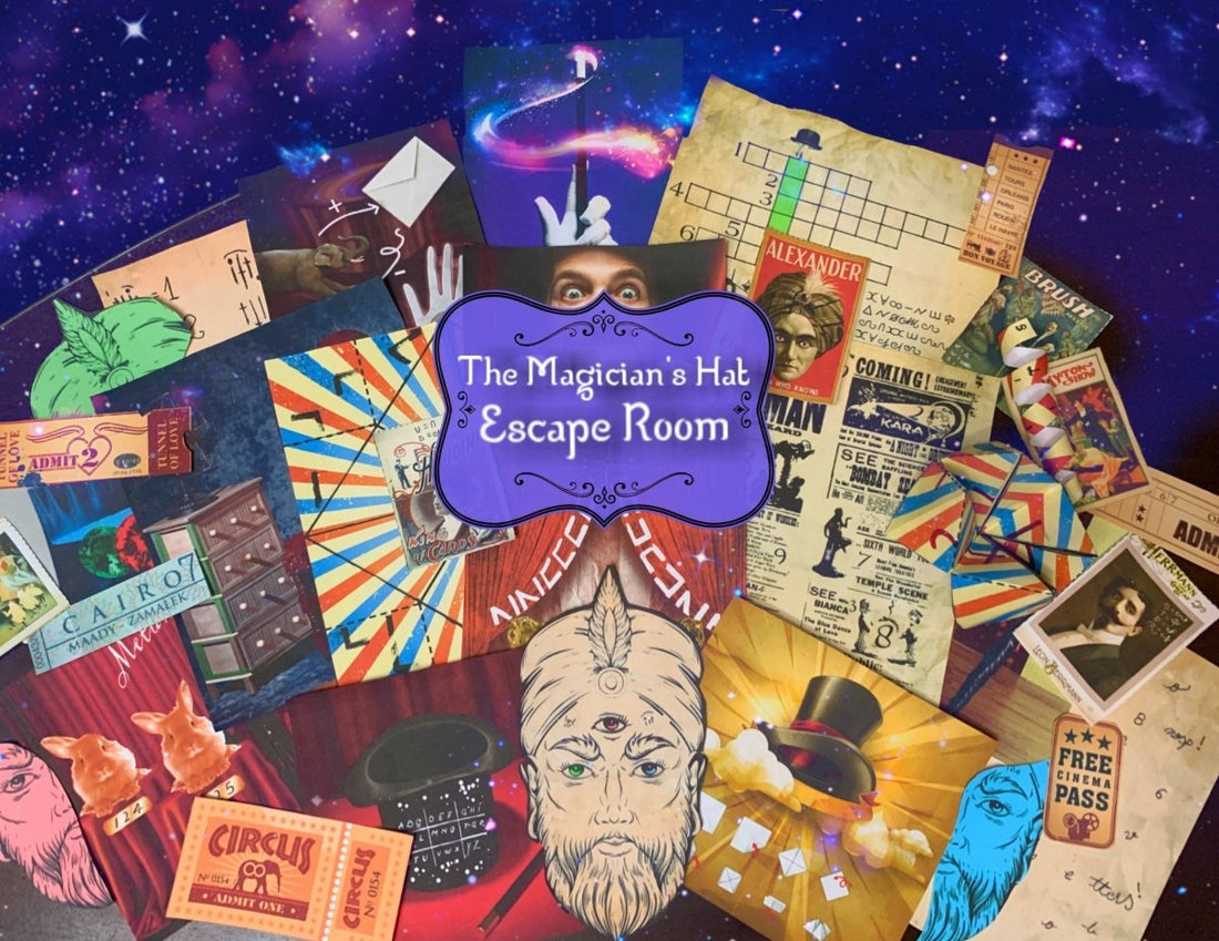 Magician's Hat Printable Escape Room - MysteryLocks Home Escape Rooms