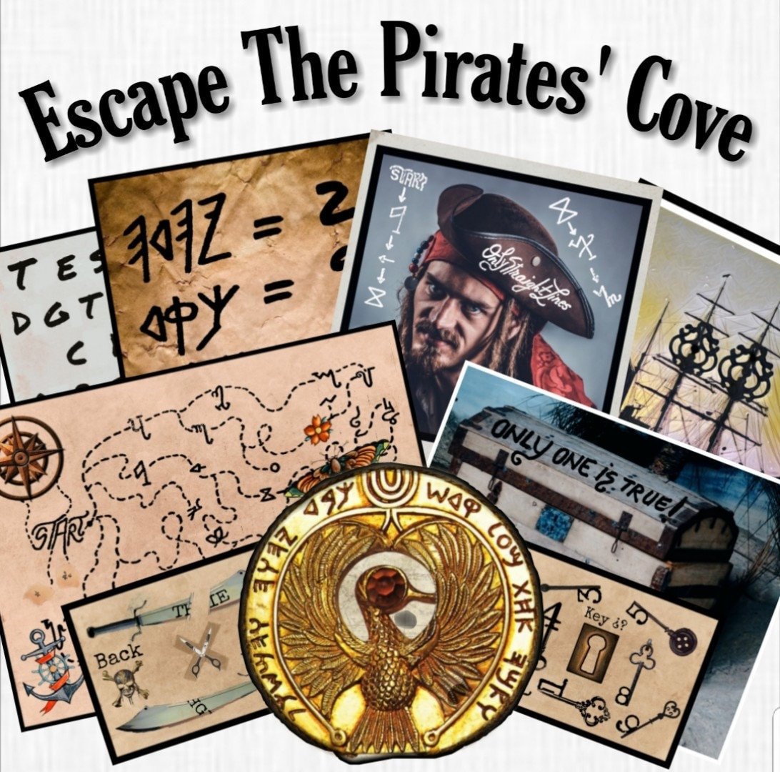 Pirate's Cove Printable Escape Room - MysteryLocks Home Escape Rooms