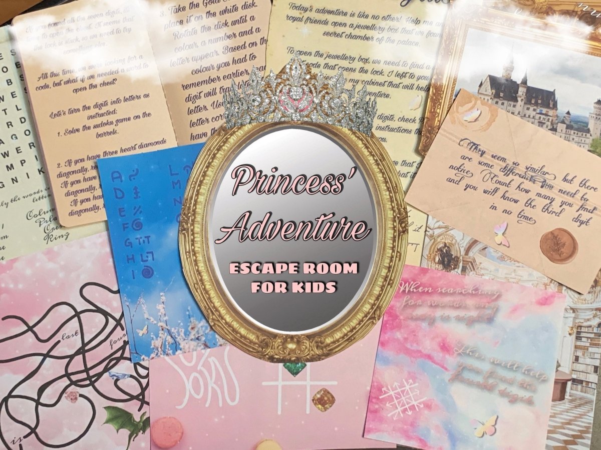 Princess' Adventure Printable Escape Room - MysteryLocks Home Escape Rooms