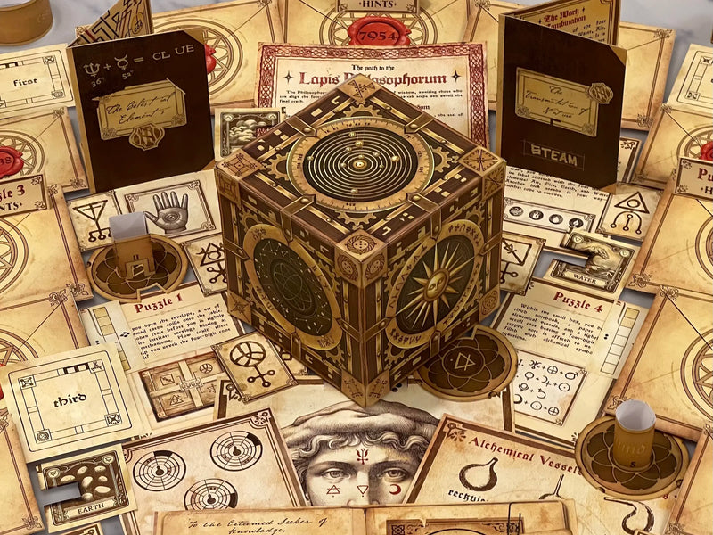 Challenge your mind with The Alchemist’s Box, a printable escape room full of logic puzzles and alchemy-themed mysteries. Download and play instantly!