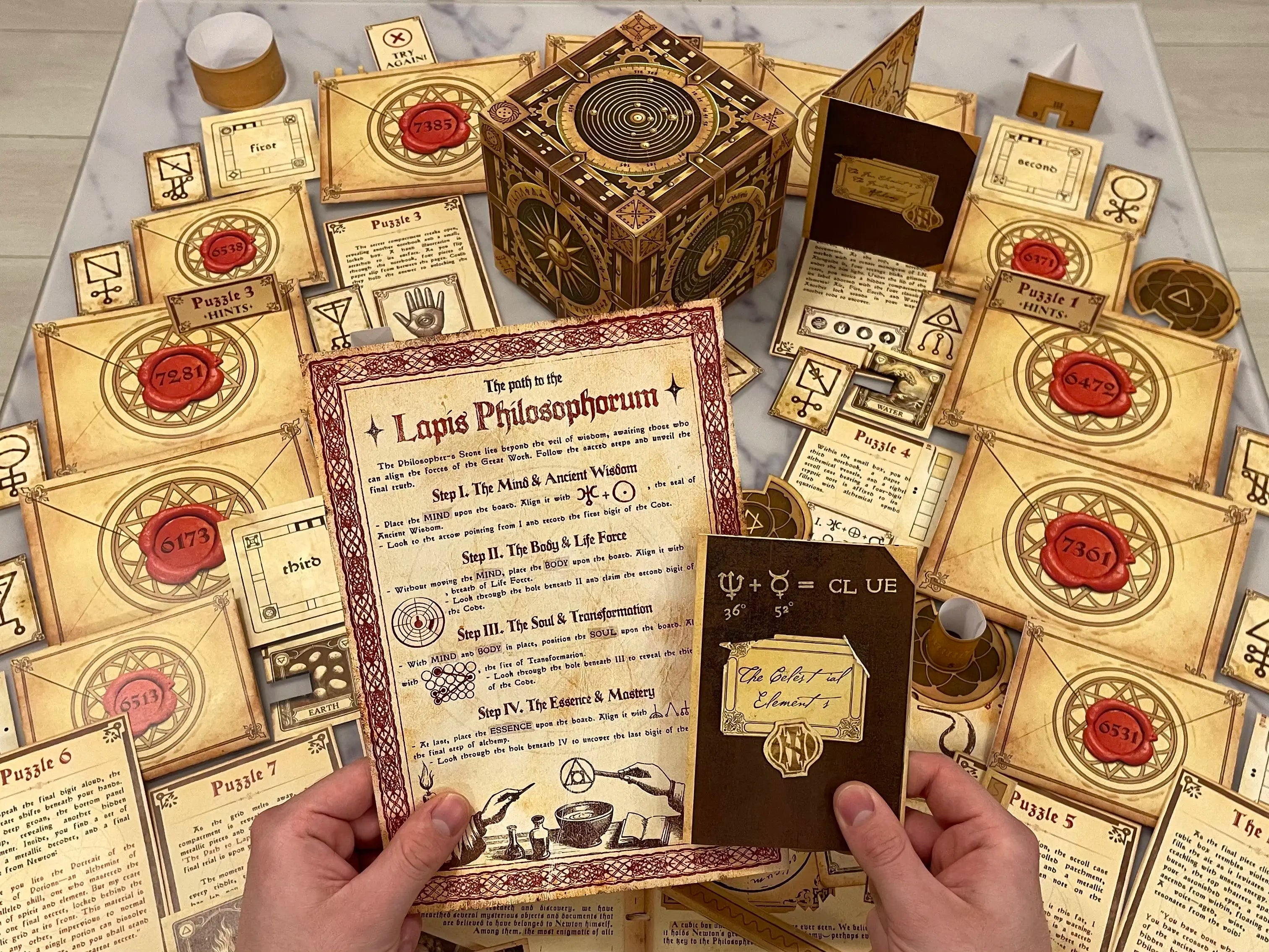 Looking for a DIY escape room? The Alchemist’s Box is a printable escape room that brings adventure to your home with immersive puzzles and interactive challenges!