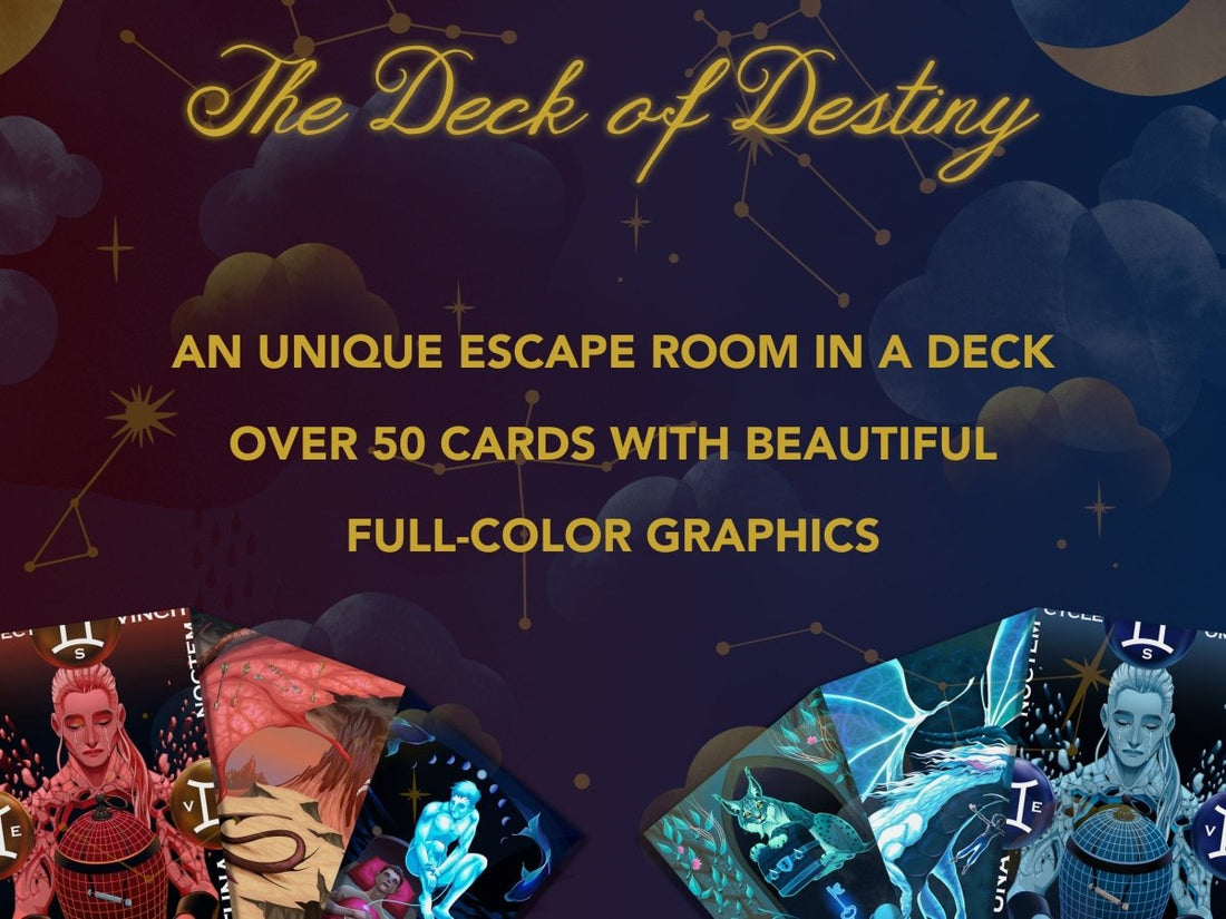 The Deck of Destiny Printable Escape Room - MysteryLocks Home Escape Rooms