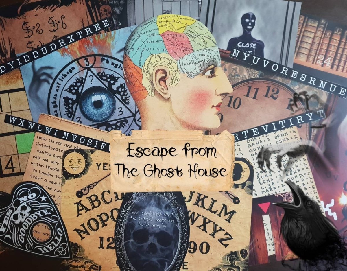 The Ghost House Printable Escape Room - MysteryLocks Home Escape Rooms