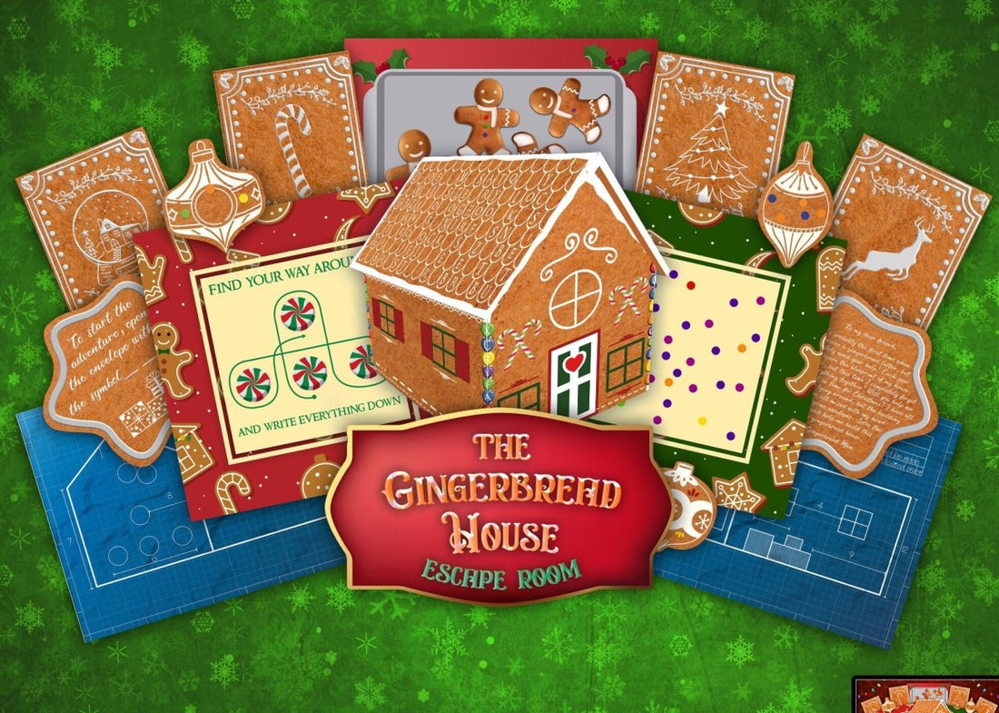 The Gingerbread House Printable Escape Room - MysteryLocks Home Escape Rooms
